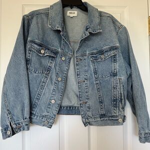 Agolde Charli Oversized Drop Shoulder Denim Jacket